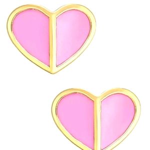 Kate spade heritage heart stud earrings